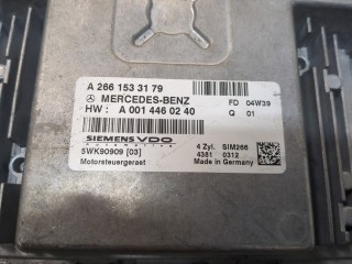 Блок управления двигателем, ориг. номер A0014460240, A2661533179, 5WK90909, Mercedes A-Класс 2001-2004