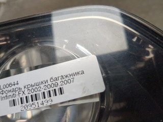 Фонарь крышки багажника левый, ориг. номер 26545CL000, Infiniti FX 2006-2008