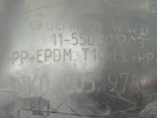 Защита арок (подкрылок) правая передняя, ориг. номер 5K0805978, Volkswagen Golf 6 2008-2012