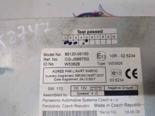 Магнитола, ориг. номер 8612005150, Toyota Avensis 3 2008-2011