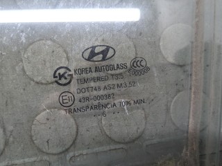 Стекло боковой двери левое переднее, Hyundai Santa Fe 2004-2012