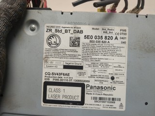 Проигрыватель, чейнджер CD/DVD, ориг. номер 5E0035820A, Skoda Octavia 2008-2013