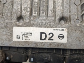 Блок управления двигателем, ориг. номер 237104EA0C, S180193104A, Nissan Qashqai
