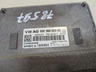 Блок управления двигателем, ориг. номер 03E906023AC, 5WP4091205, Skoda Fabia 2007-2010