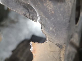 Защита арок (подкрылок) правая передняя, ориг. номер GS1D56130H, Mazda 6 2007-2010