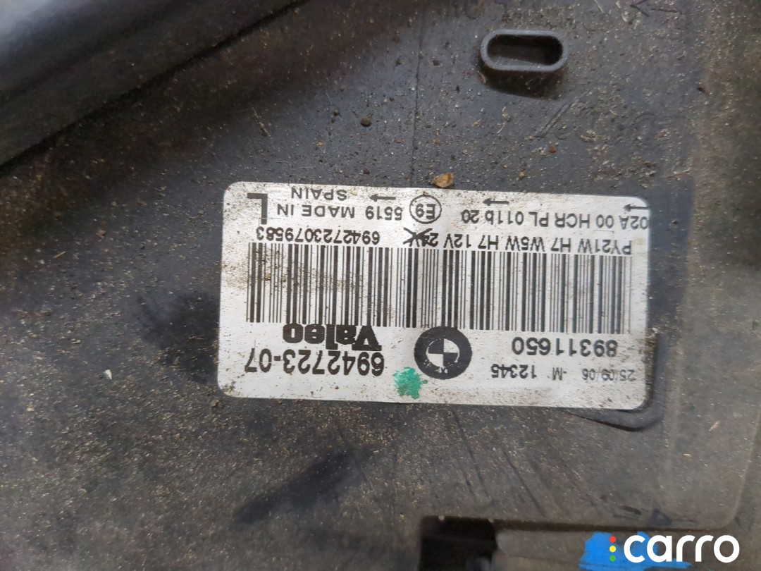 Фара (передняя) левая BMW 3 серия 2001-2006, 63116942723, фото 5