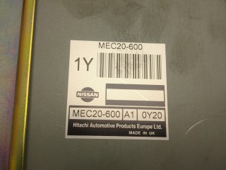 Блок управления двигателем, ориг. номер MEC20600, Nissan Almera 2000-2003
