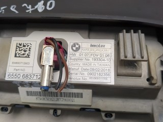 Дисплей компьютера (информационный), ориг. номер 65506837128, 6837128, BMW 3 серия 2015-2020