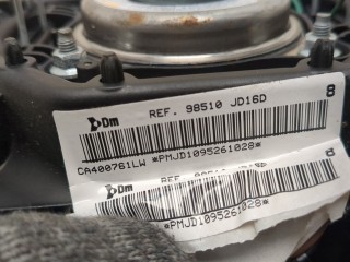 Подушка безопасности водителя, ориг. номер 98510JD16D, Nissan Qashqai 2006-2010