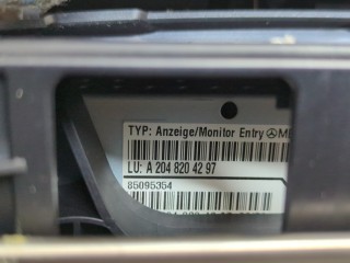 Дисплей компьютера (информационный), ориг. номер A2048204297, Mercedes C W204 2007-2011