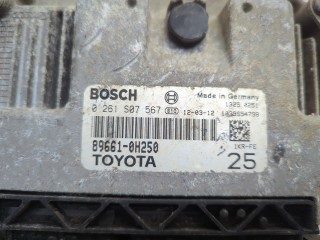 Блок управления двигателем, ориг. номер 896610H250, 0261S07567, Toyota Aygo 2008-2012