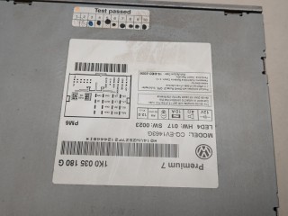 Магнитола, ориг. номер 1K0035180G, Volkswagen Passat 2005-2010
