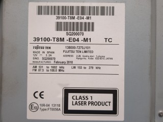 Магнитола, ориг. номер 39100T8ME04M1, Honda HRV 2014-2018