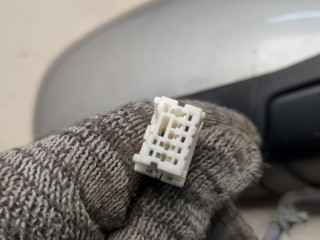 Зеркало боковое правое, ориг. номер 96301-9U100, 963739U08E, 963659U00A, Nissan Note E11 2005-2008