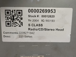 Магнитола, ориг. номер A2208271942, Mercedes S W220 2002-2005
