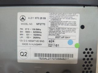 Магнитола, ориг. номер A2118702889, Mercedes CLS 2004-2008