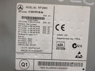 Магнитола, ориг. номер A2038703594, Mercedes CLC 2008-2011