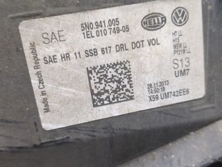 Фара (передняя) левая, ориг. номер 5N0941005C, Volkswagen Tiguan 2011-2019