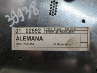 Магнитола, ориг. номер 6J1035153G, Seat Ibiza 2008-2012