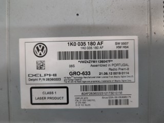 Магнитола, ориг. номер 1K0035180AF, Volkswagen Passat CC 2012-2017
