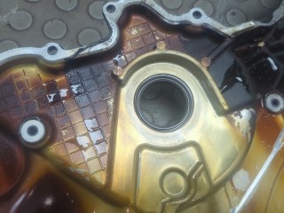 Крышка передняя ДВС, Subaru Tribeca 2004-2007