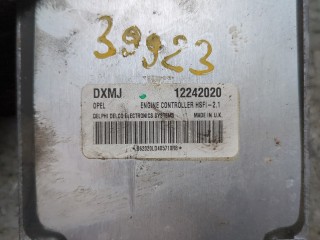 Блок управления двигателем, ориг. номер 12242020, Opel Zafira 2003-2006