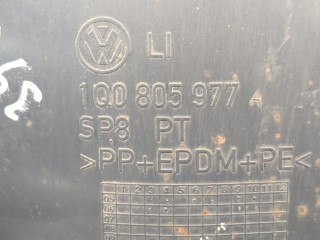 Защита арок (подкрылок) левая передняя, ориг. номер 1Q0805977B, Volkswagen Eos 2006-2010