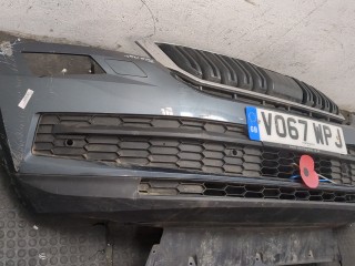 Заглушка (решетка) бампера левая передняя, Skoda Kodiaq 2016-2022