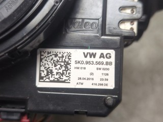 Переключатель поворотов и дворников (стрекоза), ориг. номер 5K0953502K, Volkswagen Caddy 2015-2020