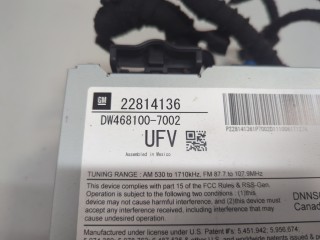 Магнитола, ориг. номер 22814136, Chevrolet Volt 2010-2015