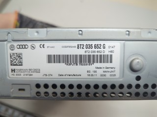 Магнитола, ориг. номер 8T2035652G, Audi A4 (B8) 2007-2012