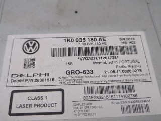 Магнитола, ориг. номер 1K0035180AE, Volkswagen Passat CC 2008-2012