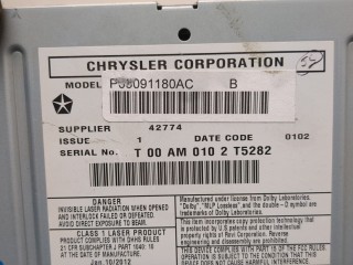 Магнитола, Jeep Grand Cherokee 2010-2013