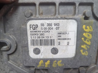 Блок управления двигателем, ориг. номер 55355043, Opel Meriva 2002-2006