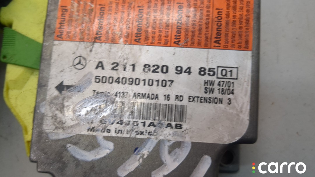Блок управления подушками безопасности Mercedes E-Класс 2002-2006, A2118209485, фото 2