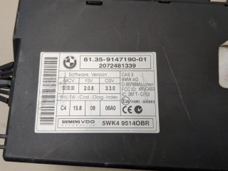 Блок управления CAS, ориг. номер 61359147190, 9147190, 5WK49514, BMW X5 E70 2006-2010