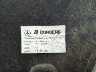 Защита арок (подкрылок) правая задняя, Mercedes CLS 2004-2008