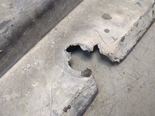 Юбка бампера нижняя левая передняя, ориг. номер 7701208665, Renault Laguna 2005-2007