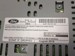 Магнитола, ориг. номер GJ5T19C107DC, Ford Escape 2015-2019