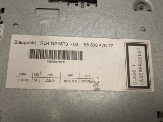 Магнитола, ориг. номер 9660647677, Peugeot 407 2004-2008