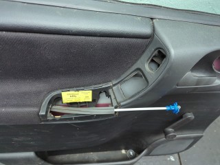 Замок двери левый задний, Opel Zafira 1999-2003