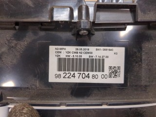 Щиток приборов (приборная панель), ориг. номер 9822470480, Citroen Jumpy (SpaceTourer)