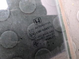 Стекло боковой двери левое заднее, ориг. номер 73450T2MU10, Honda Accord 9 USA