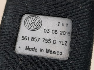 Замок ремня безопасности, ориг. номер 561857755D, Volkswagen Passat 7 Америка