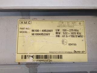 Магнитола, ориг. номер 961004H5206Y, Hyundai H-1 Starex