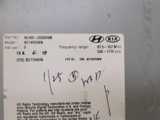 Магнитола, ориг. номер 96160C6300WK, KIA Sorento UM