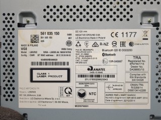 Магнитола, ориг. номер 561035150, Volkswagen Passat 7 Америка