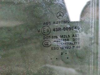 Стекло боковой двери левое заднее, ориг. номер A1667351910, Mercedes ML W166 2011-2015