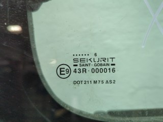 Стекло боковой двери левое заднее, Peugeot Partner 2002-2012