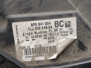 Фара (передняя) правая, ориг. номер 8P0941004BC, Audi A3 2008-2013
